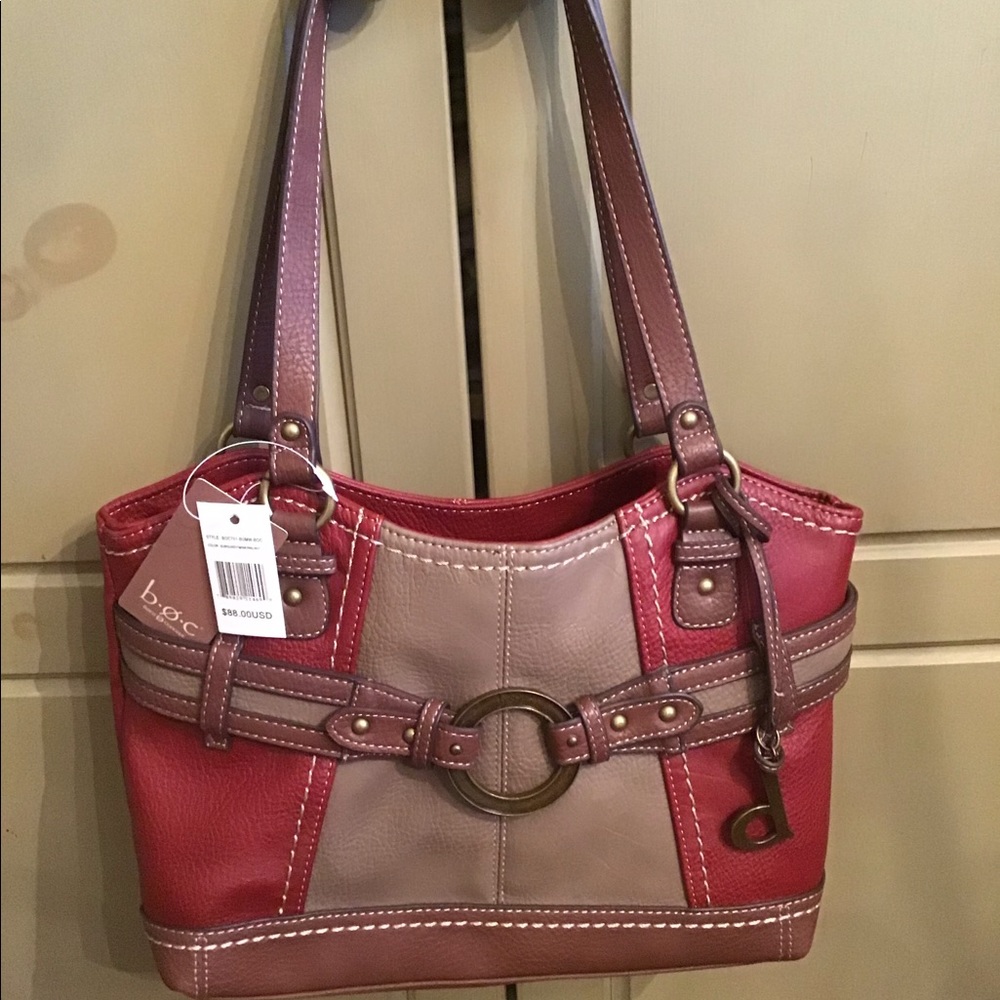 B.O.C. Pebble leather handbag